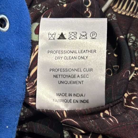 NWT BLUE Free People Drapey Suede Moto Jacket Large - Picture 14 of 16